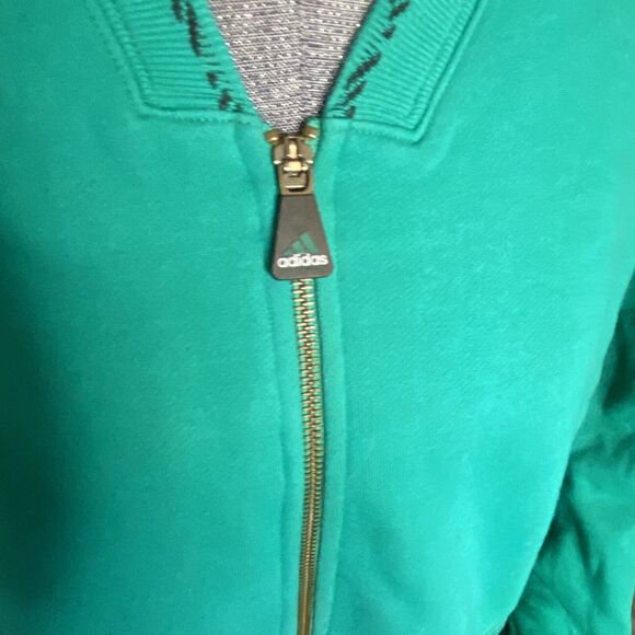 Vintage ADIDAS Equipment Track Jacket Mens Medium Green Logo 1990s - Picture 3 of 5